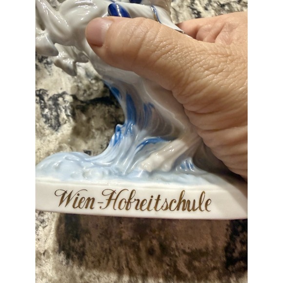 Wien Hofreitschule Riding School Lipizzaner Horse Soldier Rearing Figurine 6.5" - Picture 6 of 12